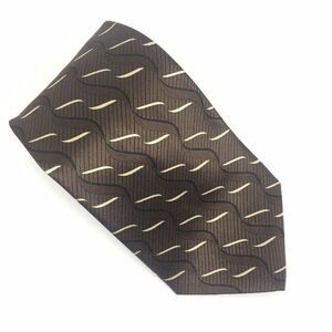 Salvatore Pellegrino Mens Necktie Brown Black Crea